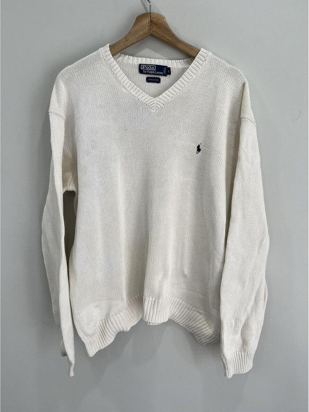 Vintage Ralph Lauren Polo Vneck Knit sweater